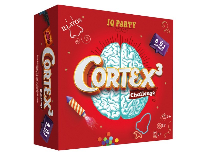Cortex 3 társasjáték – illatos kártyákkal, 2–6 játékos