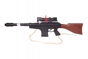 Lux játék géppuska optikai irányzóval és vállszíjjal