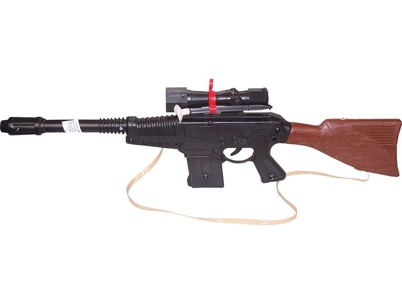 Lux játék géppuska optikai irányzóval és vállszíjjal