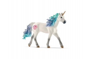 Schleich narvál mén figura - kézzel festett