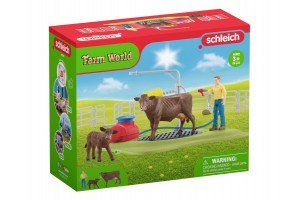 Schleich Tehénmosó állomás — 360° forgó mosóhely