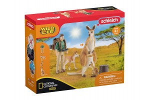 Schleich Hátizsákos kaland – kenguru anya és kölyke