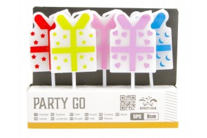 Gyertya szett 5 db ajándékdoboz 8 cm