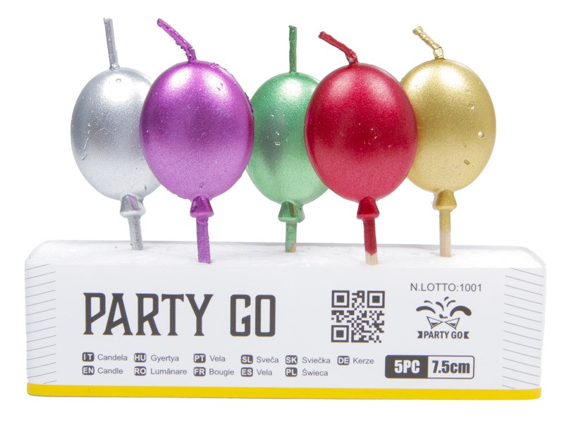 Lufi tortagyertya szett 5 db, 7,5 cm