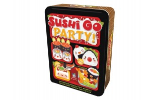 Sushi Go Party társasjáték - doboz és kártyák