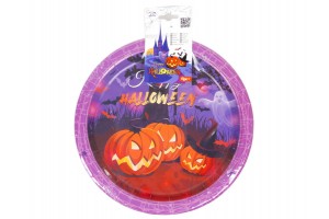 Halloween papír tányér 23 cm — 6 db csomag