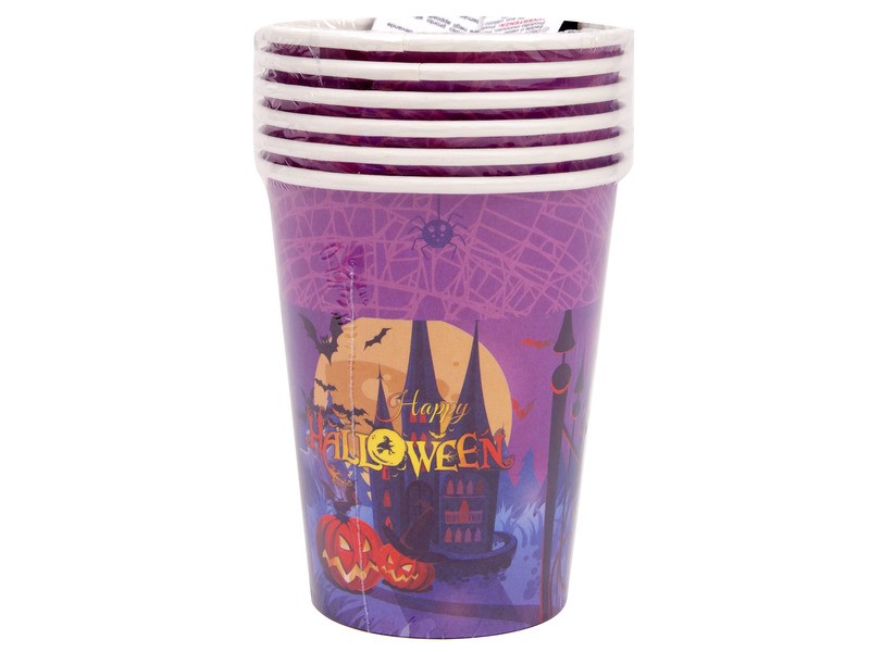 Halloween papír pohár 250 ml - 6 db