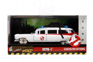 Simba ECTO-1 fém autómodell 1:32, 12 cm, nyitható ajtók