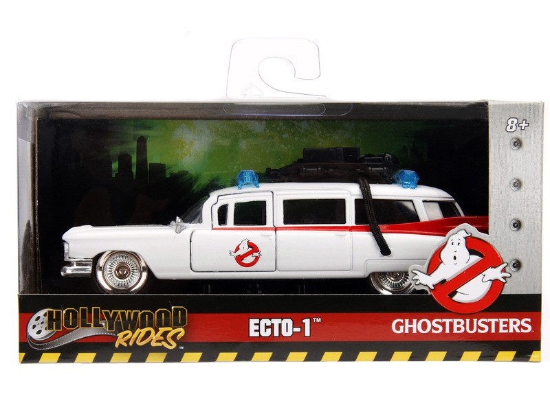 Simba ECTO-1 fém autómodell 1:32, 12 cm, nyitható ajtók