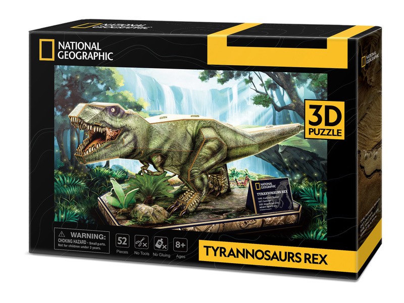 CubikFun 3D T-Rex puzzle – 52 darab