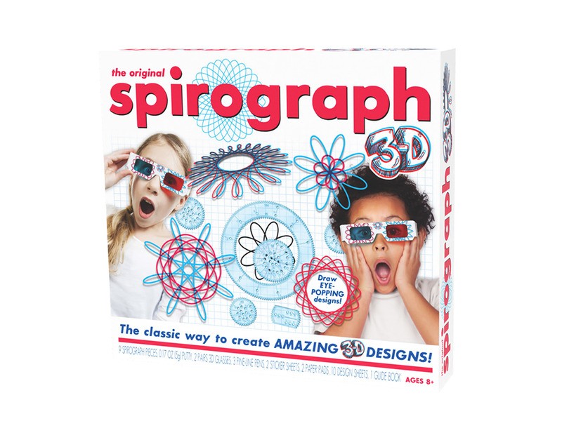 Spirográf 3D készlet – színes mandalák és 3D szemüveg