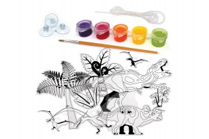 Dínós suncatcher képkifestő – 3 ablakdísz