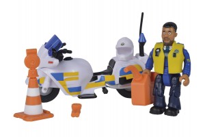 Tűzoltó Sam - rendőr Malcolm rendőrmotorral