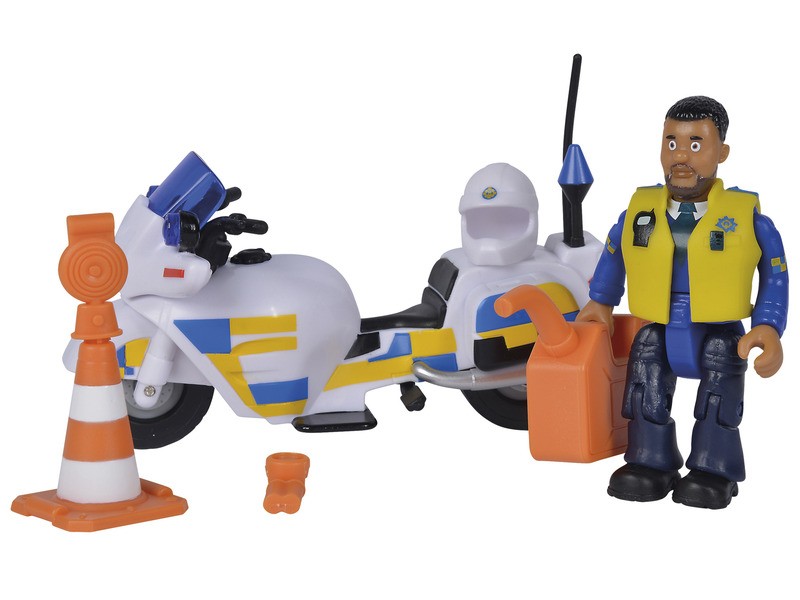 Tűzoltó Sam - rendőr Malcolm rendőrmotorral