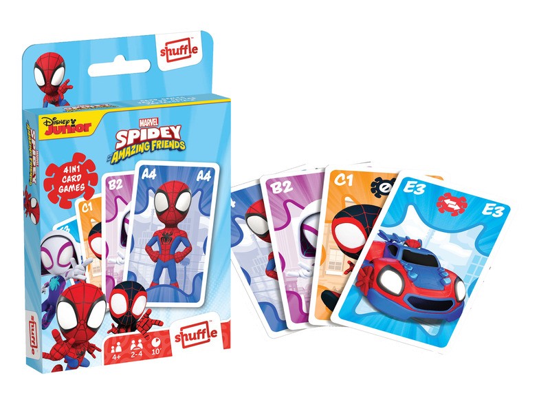 Spidey 4 az 1-ben kártyajáték - Pókember lapok