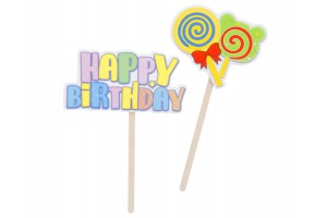 Torta dekoráció szett – Birthday (többféle)