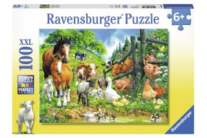Ravensburger Állati buli - 100 db XXL puzzle