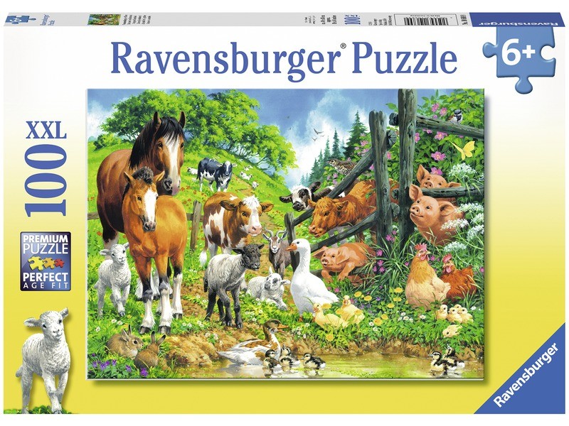 Ravensburger Állati buli - 100 db XXL puzzle
