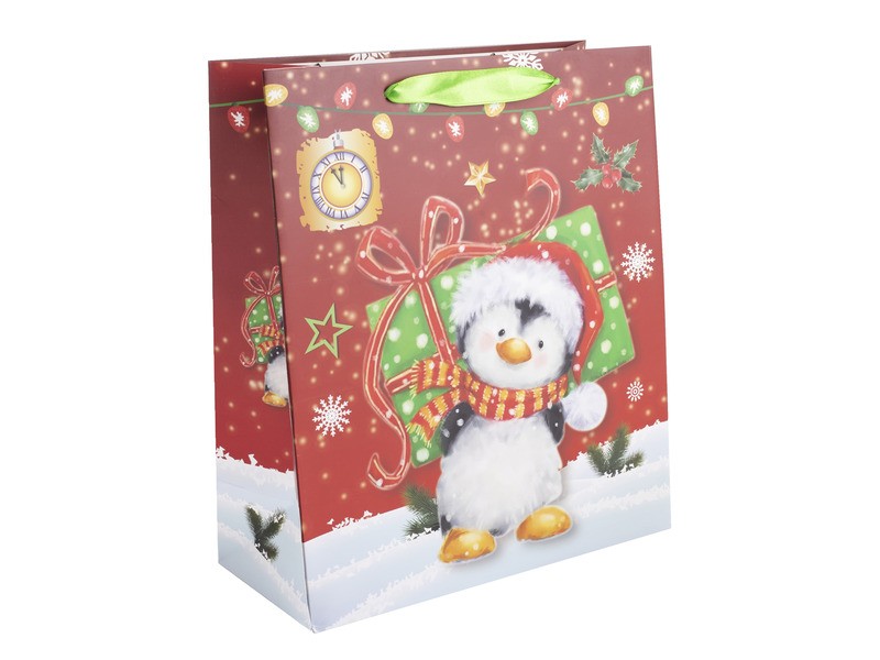 Papírtasak pingvinnel és ajándékkal (1823)