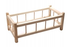 Kicsi fa babaágy - összeszerelt, pozdorjalappal