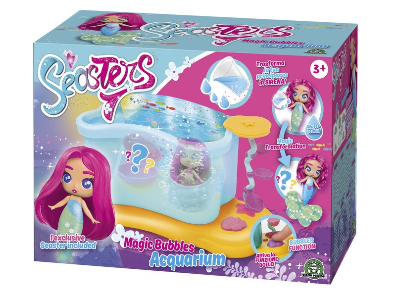 Seasters buborék akvárium - sellőbaba és karkötő