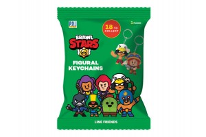 Brawl Stars meglepetés kulcstartó figura tasakban