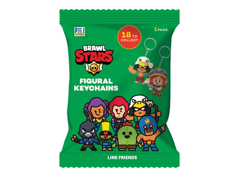 Brawl Stars meglepetés kulcstartó figura tasakban