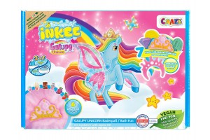 Inkee vegán fürdő szett, nagy unikornis figura