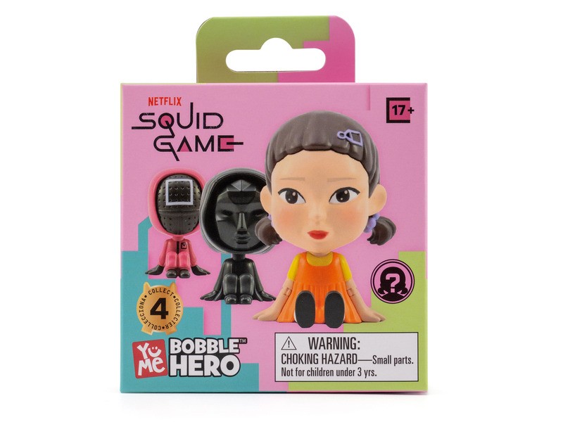 Squid Game Bobble Hero 7 cm meglepetés figura