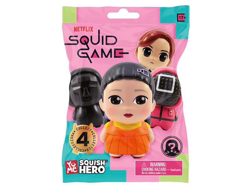 Squid Game Squish Hero figura – meglepetés tasak