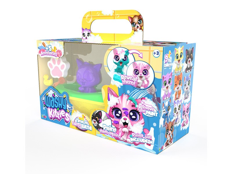 Szörmi cica mini fürdőkáddal — Pancsoló játék