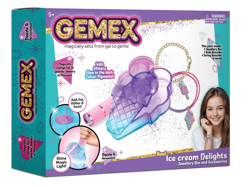 Gemex Jégkrém ékszerkészítő szett - doboz és kiegészítők