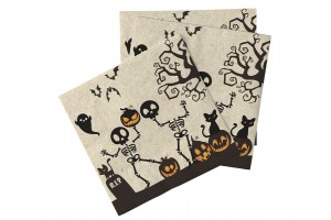 Halloween mintás natúr szalvéta 16 db 33x33 cm