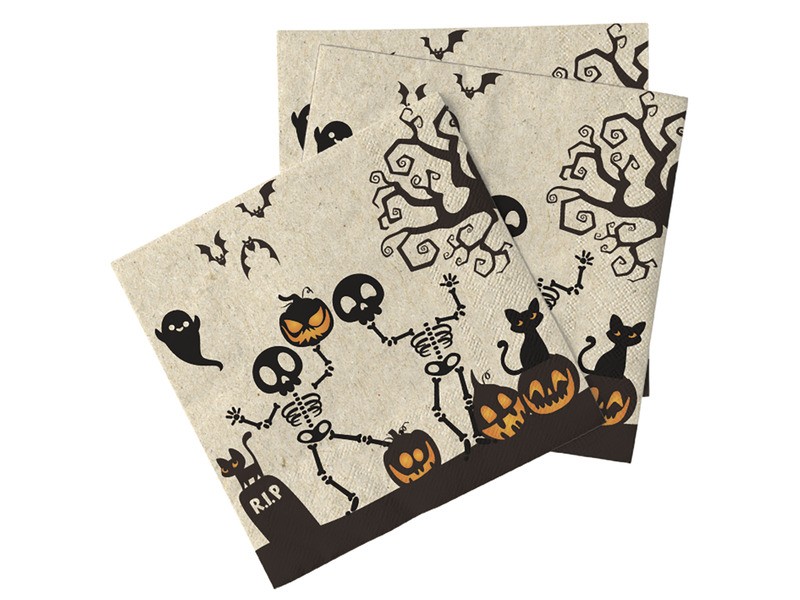 Halloween mintás natúr szalvéta 16 db 33x33 cm