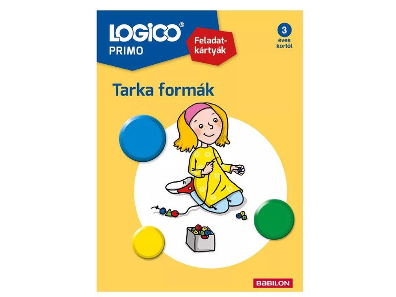 LOGICO Primo - Tarka formák, 16 kártya és keret