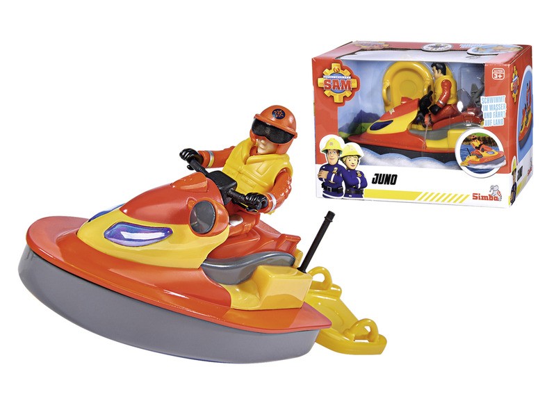 Sam Juno jet-ski figurával — vízi mentés játék