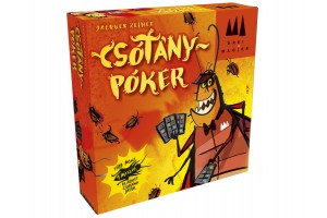 Csótány póker kártyajáték doboz