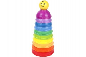 Fisher-Price 10 darabos színes csészepiramis