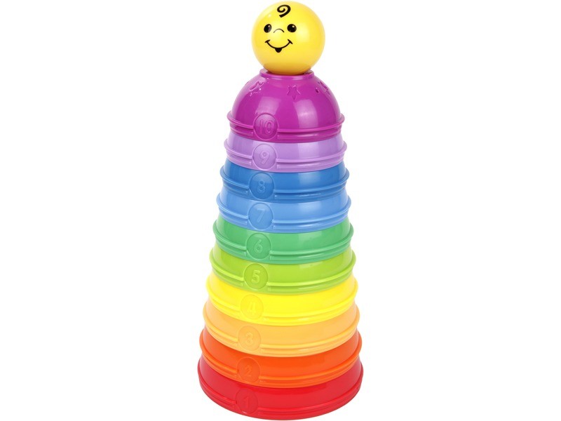 Fisher-Price 10 darabos színes csészepiramis
