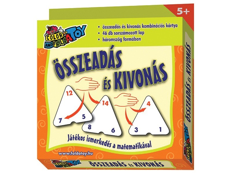 Összeadás és kivonás kombinációs kártya – 46 lap