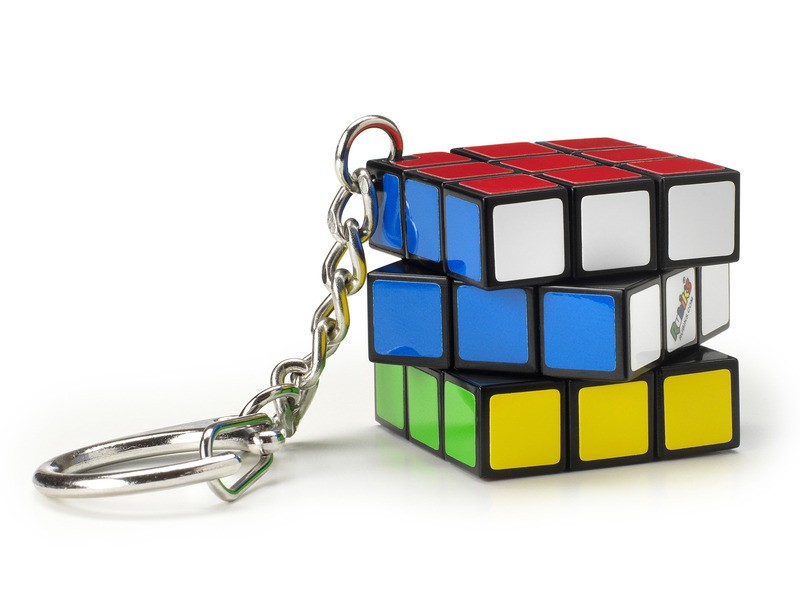 Rubik kocka 3x3 kulcstartó