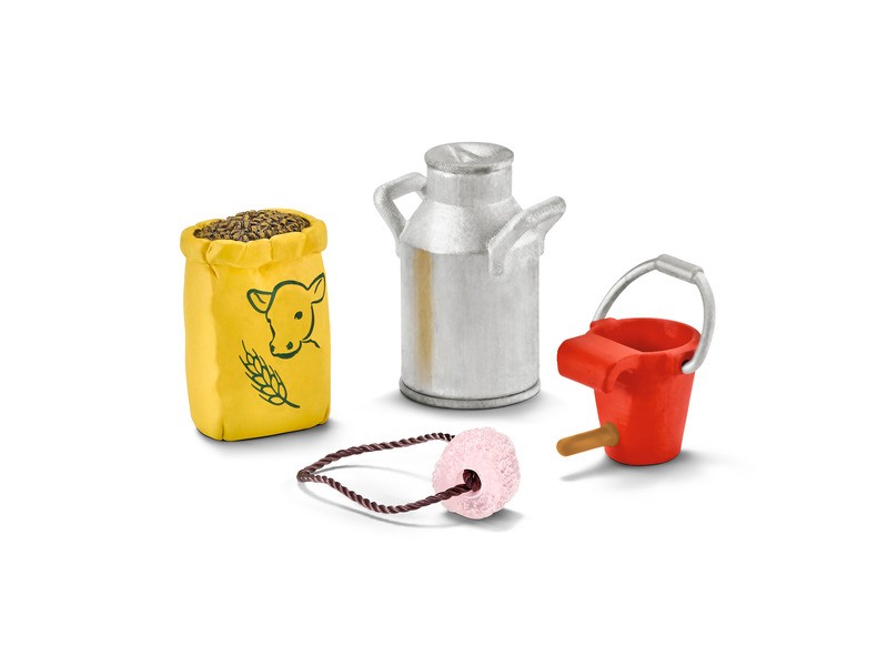 Schleich tehénfejő szett és takarmány - termékfotó