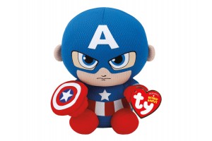 Beanie Babies Captain America plüss 15 cm