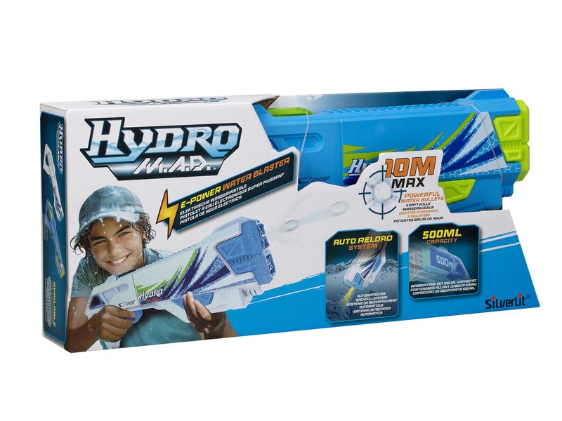 Silverlit Hydro M.A.D kék elektromos vízipisztoly