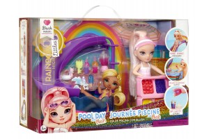 Színes Rainbow High játékszett medencével