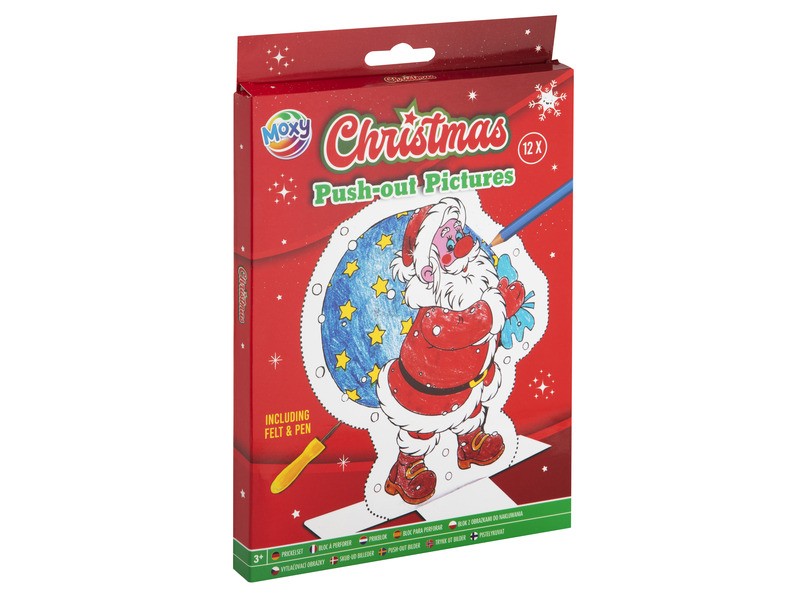 Karácsonyi dekoráció 12 lap, 15x20 cm