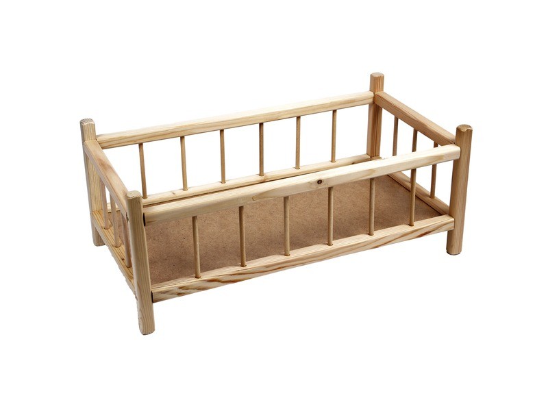 Natúr fa babaágy - nagy, rácsos