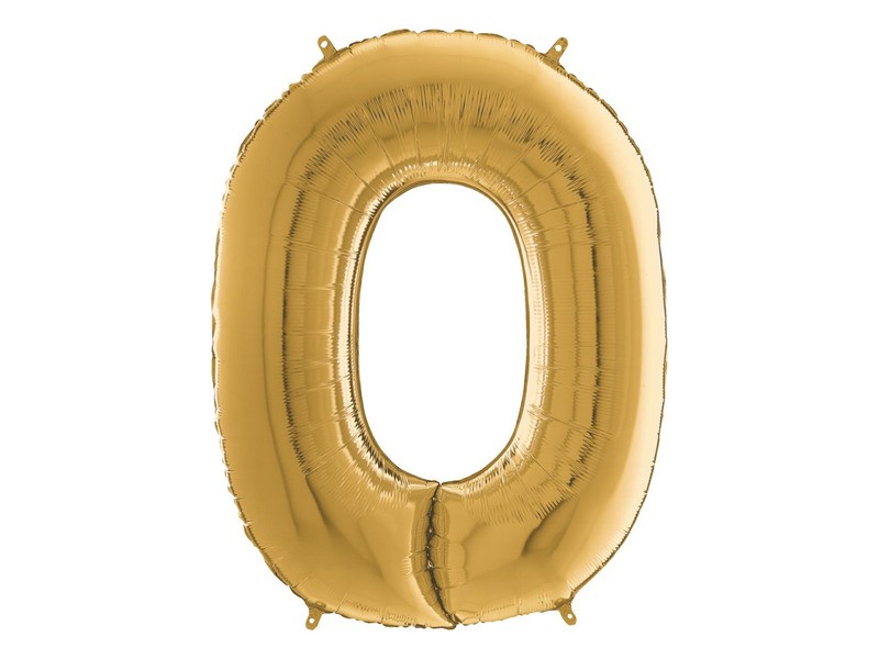 Héliumos fólia lufi 0 (65 cm) – arany