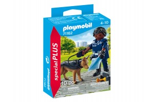 Playmobil Rendőr nyomozó kutyával 71162 — figura és kiegészítők