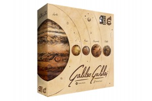 Galileo Galilei társasjáték - doboz és játékelemek
